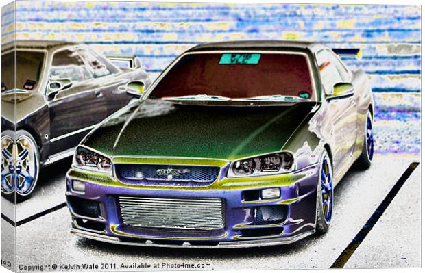 Nissan Skyline GTR Modified Madness Canvas Print by Kelvin Futcher 2D Photography