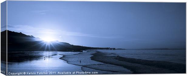 Ice Blue Sunrise Canvas Print by Kelvin Futcher 2D Photography