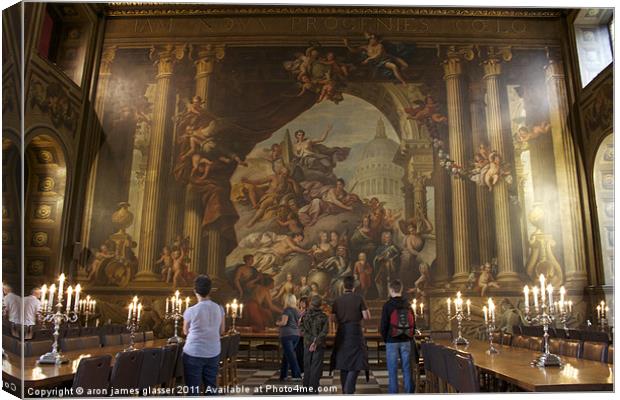 greenwich naval college Canvas Print by aron james glasser