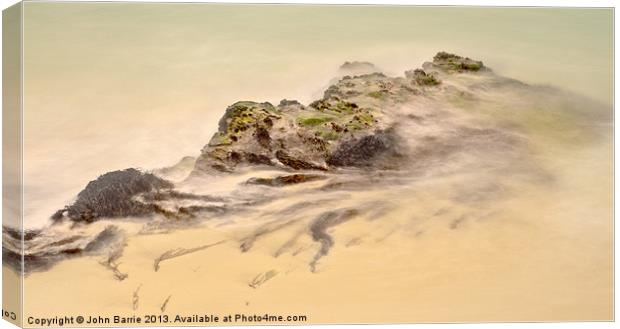 Pastel Sea Canvas Print by John Barrie