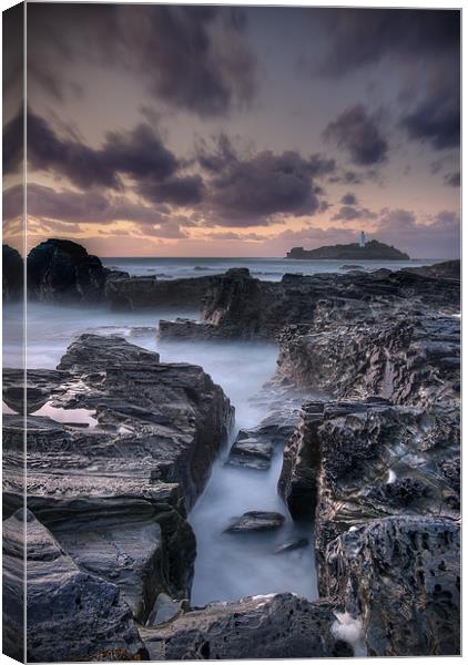 The Lighthouse Waters Canvas Print by Kieran Brimson