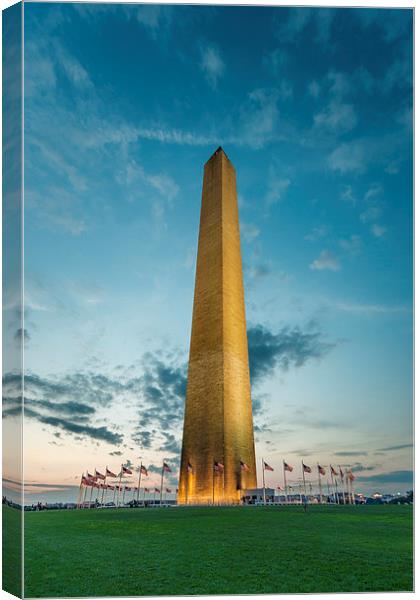 The Washington Monument Canvas Print by Kieran Brimson