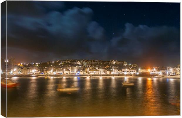  Harbour Night Canvas Print by Kieran Brimson