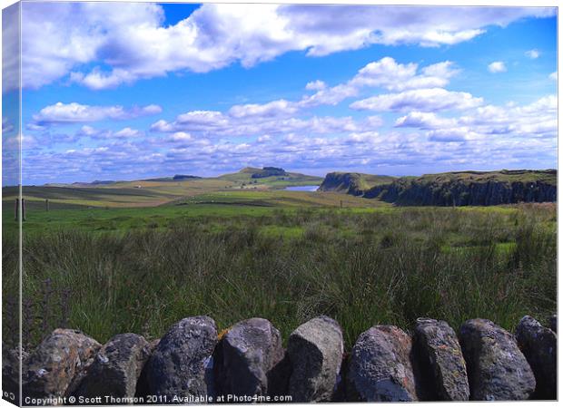 Hadrian's Wall Canvas Print by Scott Thomson