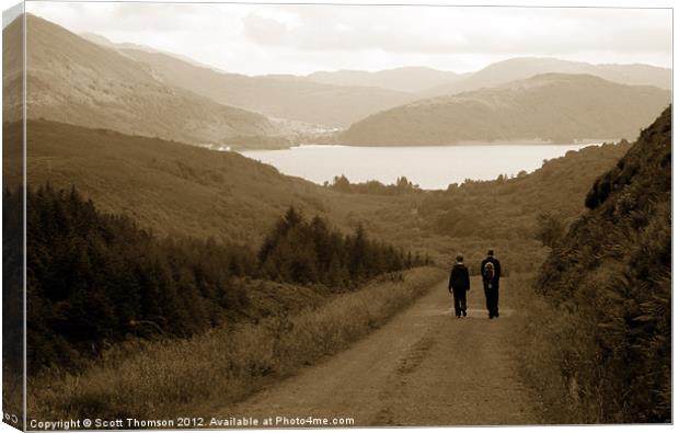 Long walk down Canvas Print by Scott Thomson