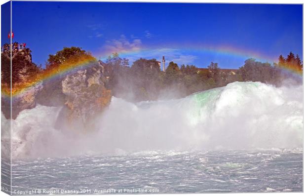 Rainbow Falls Canvas Print by Russell Deaney
