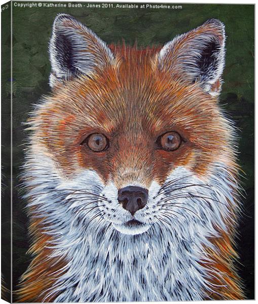 Red Fox Canvas Print by Katherine Booth - Jones