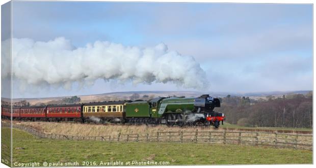 Flying Scotsman Canvas Print by paula smith