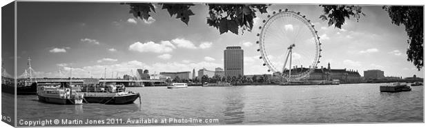 London Eye - Big River Vista Canvas Print by K7 Photography