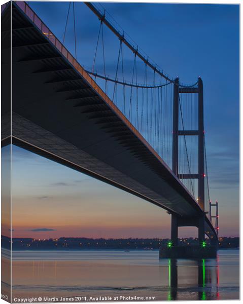 Humber Bridge Reflections Canvas Print by K7 Photography