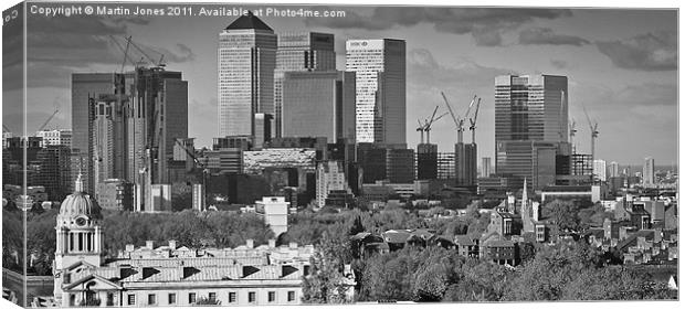 Canary Wharf from Greenwich Canvas Print by K7 Photography