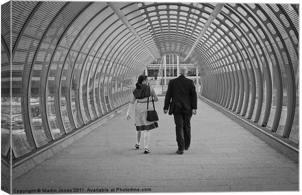 Walking the Tube Canvas Print by K7 Photography