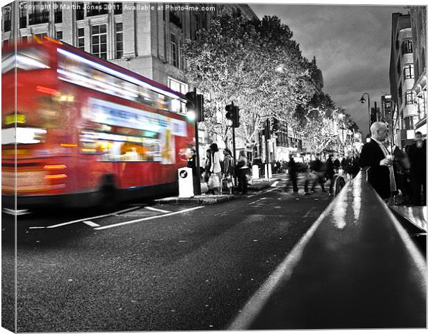 Christmas shopping in London Canvas Print by K7 Photography