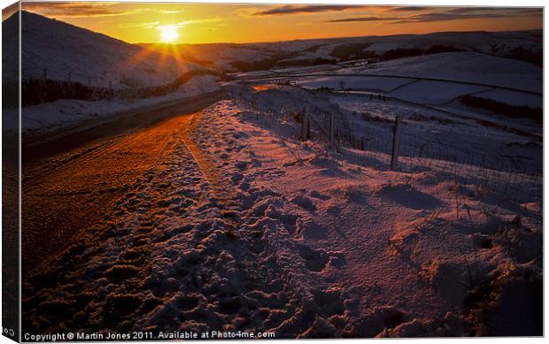 Sundown in the Hope Valley Canvas Print by K7 Photography