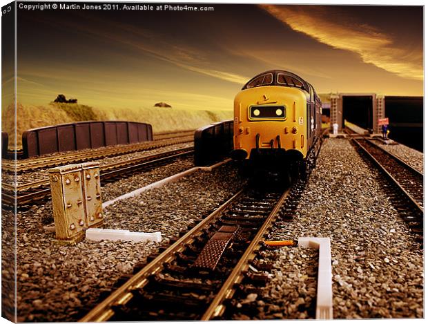 Deltic Sunset Canvas Print by K7 Photography