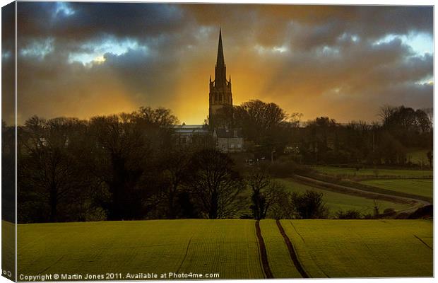 Dreaming Spire Sunset Canvas Print by K7 Photography