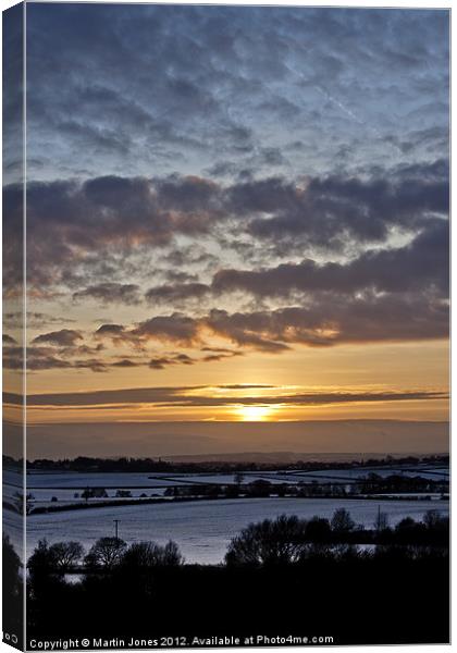 South Yorkshire Sunset Canvas Print by K7 Photography