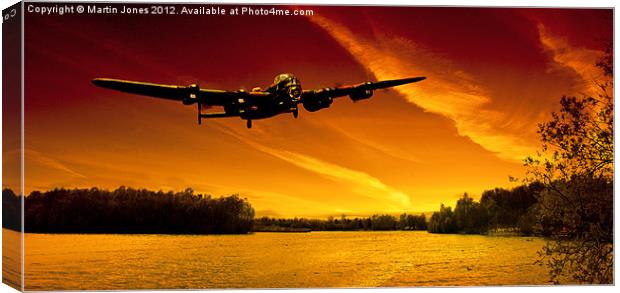 Lancaster Merlin Dawn Canvas Print by K7 Photography