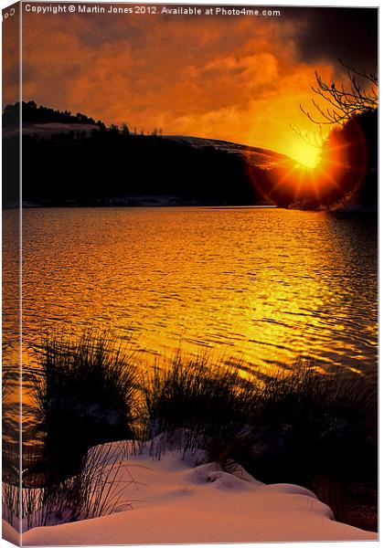 Sun Up at Derwent Canvas Print by K7 Photography