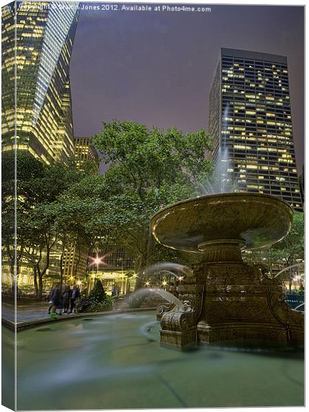 Bryant Park NYC Canvas Print by K7 Photography