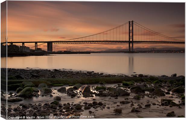 Bridging the Forth Canvas Print by K7 Photography