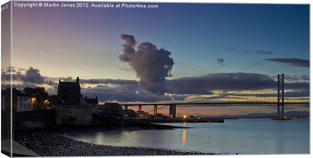 Cables over the Forth Canvas Print by K7 Photography