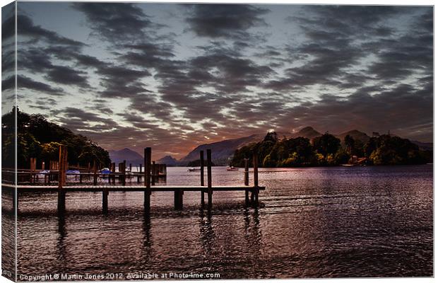 Last Light on Derwent Water Canvas Print by K7 Photography