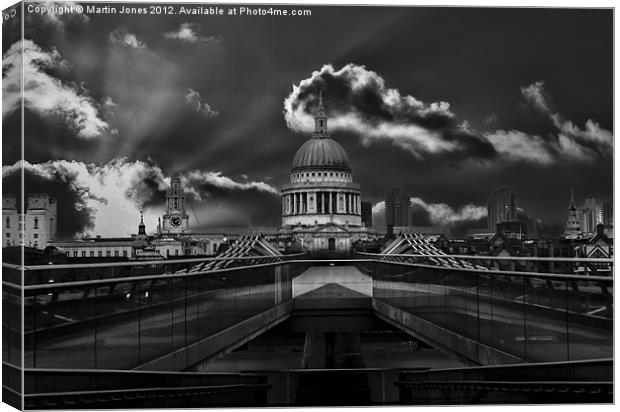 Deserted London - The Millennium Bridge Canvas Print by K7 Photography