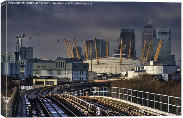 Through Docklands to the City Canvas Print by K7 Photography