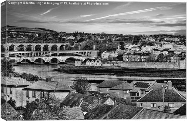 Rooftops of Berwick Canvas Print by K7 Photography