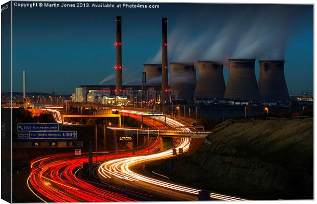 The Industrial Power of Ferrybridge Canvas Print by K7 Photography