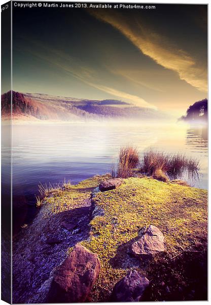 Enchanting Misty Morning at Derwent Reservoir Canvas Print by K7 Photography