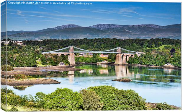 The Menai Bridge Canvas Print by K7 Photography