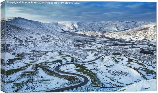  The Majesty of Edale in the Snow Canvas Print by K7 Photography