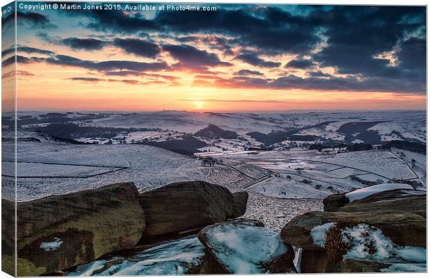  The Rocks at Sunset Canvas Print by K7 Photography