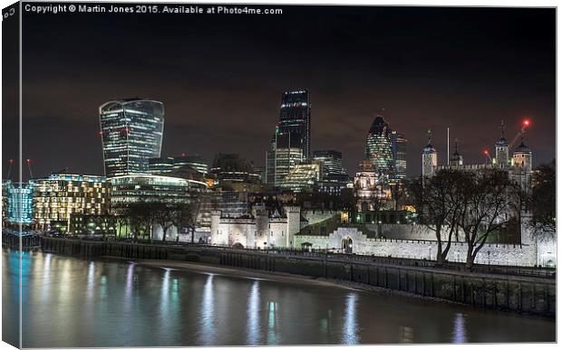 Tower of London City Skyline Canvas Print by K7 Photography