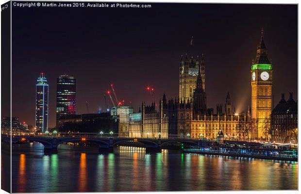 The Palace of Westminster Canvas Print by K7 Photography