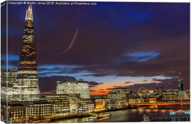  From the Shard  to the London Eye Canvas Print by K7 Photography