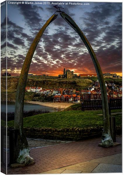  The Whalebones of Whitby Canvas Print by K7 Photography