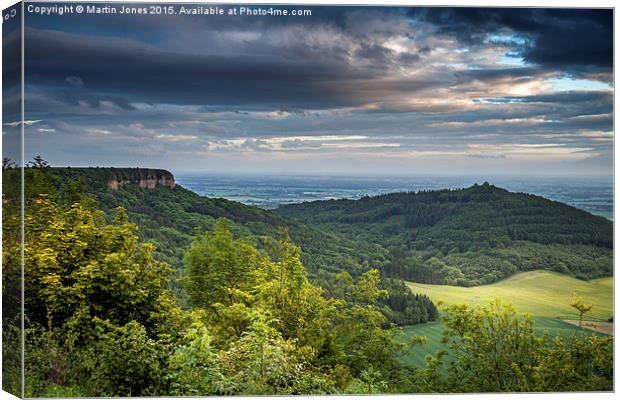  Roulston Scar from Sutton Bank Canvas Print by K7 Photography