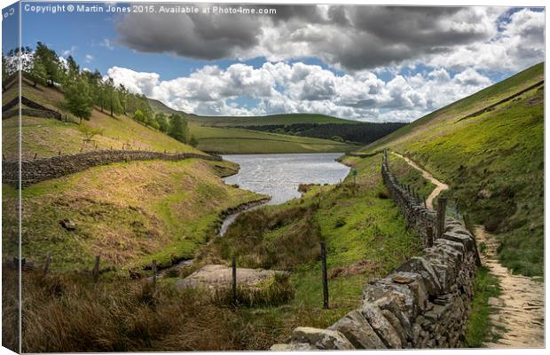  Kinder Reservoir from Williams Clough Canvas Print by K7 Photography