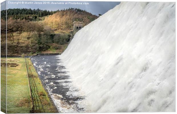  Derwent Dam in Full Speight Canvas Print by K7 Photography