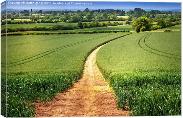 Through The Fields of Barley Canvas Print by K7 Photography
