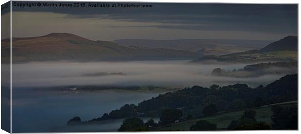 Mist in the Hope Valley  Canvas Print by K7 Photography