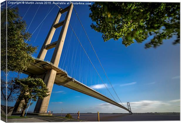  Striding over the Humber Canvas Print by K7 Photography