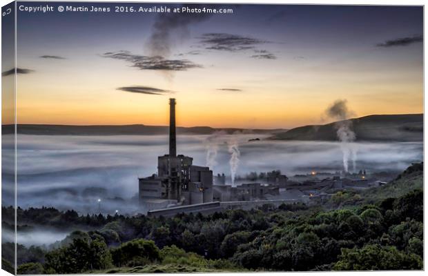A Derbyshire Dawn over the Hope Valley Canvas Print by K7 Photography