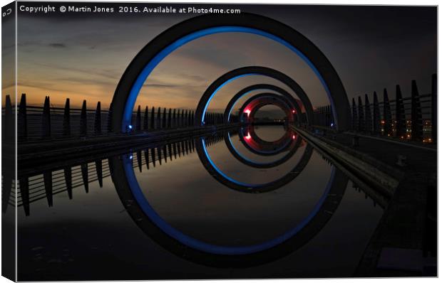Blue at The Falkirk Wheel Canvas Print by K7 Photography