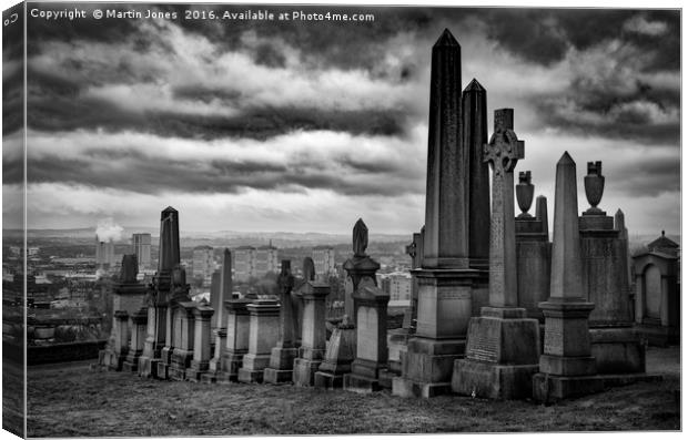 The City of the Dead, Glasgow's Necropolis. Canvas Print by K7 Photography