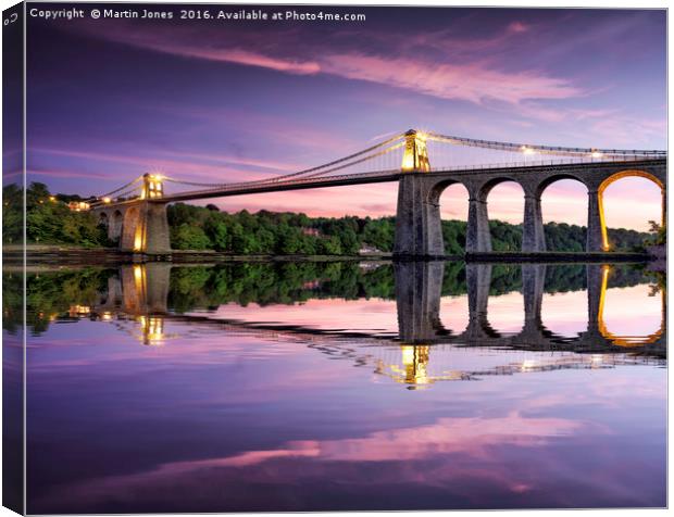 Telford's Masterpiece - Gateway to Anglesey Canvas Print by K7 Photography
