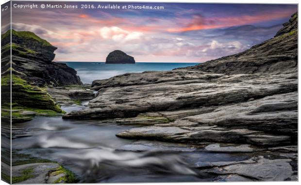 The Spectacular Rocks of Trebarwith Canvas Print by K7 Photography